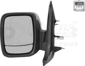 Van Wezel 3891817 - Зовнішнє дзеркало autocars.com.ua