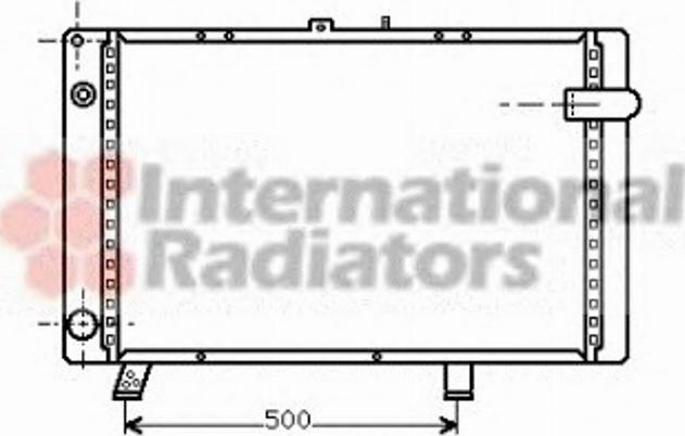 Van Wezel 40002044 - Радіатор, охолодження двигуна autocars.com.ua