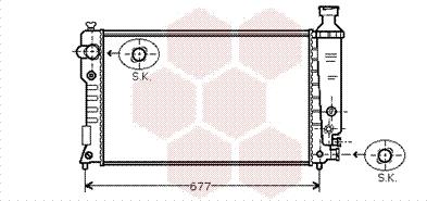 Van Wezel 40002127 - Радіатор, охолодження двигуна autocars.com.ua