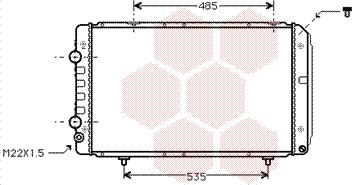 Van Wezel 40002147 - Радиатор, охлаждение двигателя autodnr.net