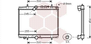 Van Wezel 40002202 - Радиатор, охлаждение двигателя avtokuzovplus.com.ua