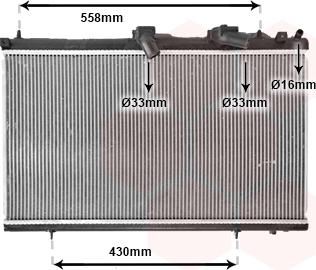 Van Wezel 40002296 - Радіатор, охолодження двигуна autocars.com.ua