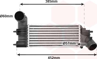 Van Wezel 40004204 - Интеркулер, теплообменник турбины avtokuzovplus.com.ua