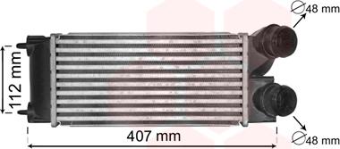 Van Wezel 40004332 - Интеркулер, теплообменник турбины avtokuzovplus.com.ua