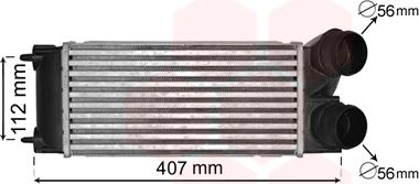 Van Wezel 40004334 - Интеркулер autocars.com.ua