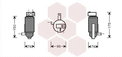 Van Wezel 4000D059 - Осушувач, кондиціонер autocars.com.ua