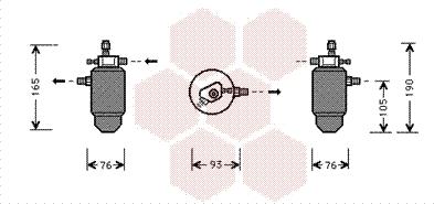 Van Wezel 4000D197 - Осушитель, кондиционер avtokuzovplus.com.ua