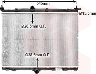 Van Wezel 40012703 - Радиатор, охлаждение двигателя avtokuzovplus.com.ua