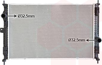 Van Wezel 40012707 - Радіатор, охолодження двигуна autocars.com.ua