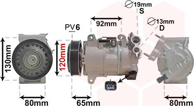 Van Wezel 4001K704 - Компрессор кондиционера autodnr.net