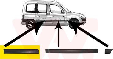 Van Wezel 4051426 - Облицювання / захисна накладка, двері autocars.com.ua