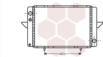 Van Wezel 43002107 - Радіатор, охолодження двигуна autocars.com.ua