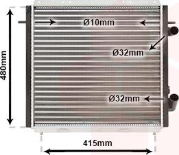 Van Wezel 43002159 - Радіатор, охолодження двигуна autocars.com.ua