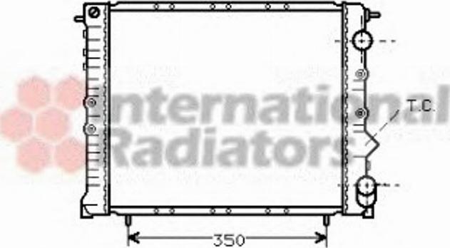 Van Wezel 43002162 - Радіатор, охолодження двигуна autocars.com.ua