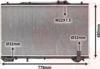 Van Wezel 43002240 - Радіатор, охолодження двигуна autocars.com.ua