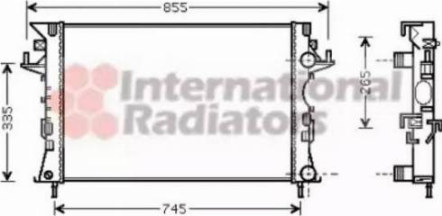 Van Wezel 43002292 - Радіатор, охолодження двигуна autocars.com.ua