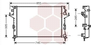 Van Wezel 43002291 - Радіатор, охолодження двигуна autocars.com.ua