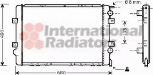 Van Wezel 43002299 - Радіатор, охолодження двигуна autocars.com.ua