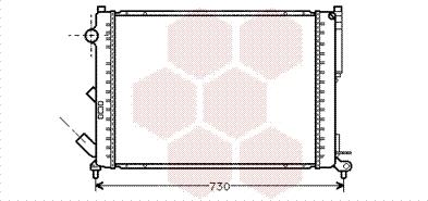 Van Wezel 43002301 - Радіатор, охолодження двигуна autocars.com.ua