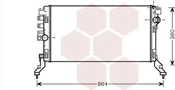 Van Wezel 43002419 - Радіатор, охолодження двигуна autocars.com.ua