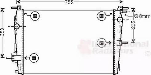 Van Wezel 43002573 - Радиатор, охлаждение двигателя autodnr.net