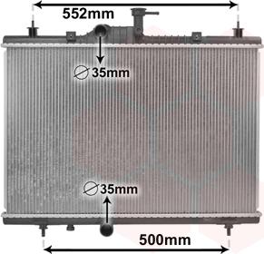 Van Wezel 43002603 - Радіатор, охолодження двигуна autocars.com.ua