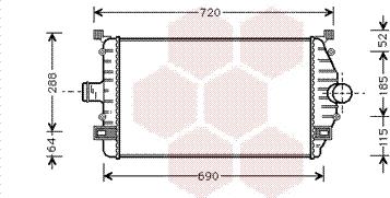 Van Wezel 43004277 - Интеркулер autocars.com.ua