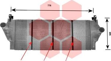 Van Wezel 43004295 - Интеркулер autocars.com.ua