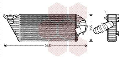 Van Wezel 43004298 - Интеркулер, теплообменник турбины avtokuzovplus.com.ua