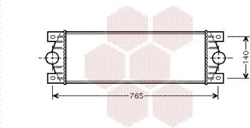 Van Wezel 43004329 - Интеркулер autocars.com.ua