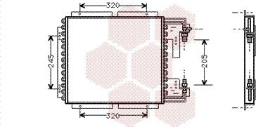 Van Wezel 43005187 - Конденсатор, кондиціонер autocars.com.ua