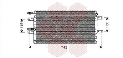 Van Wezel 43005251 - Конденсатор, кондиціонер autocars.com.ua