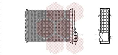 Van Wezel 43006205 - Теплообмінник, опалення салону autocars.com.ua