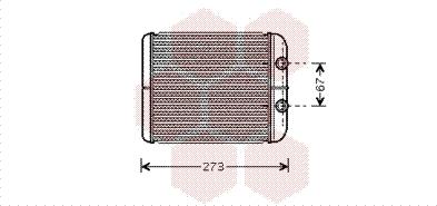 Van Wezel 43006343 - Теплообменник, отопление салона avtokuzovplus.com.ua