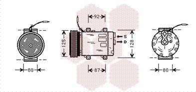 Van Wezel 4300K067 - Компресор, кондиціонер autocars.com.ua