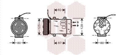 Van Wezel 4300K243 - Компрессор кондиционера autodnr.net