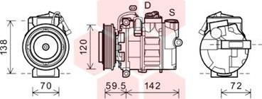 Van Wezel 4300K494 - Компресор, кондиціонер autocars.com.ua