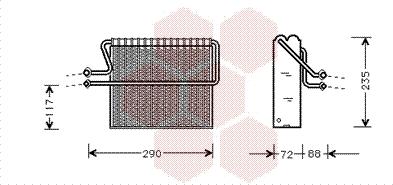 Van Wezel 4300V004 - Випарник, кондиціонер autocars.com.ua