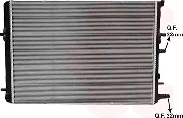 Van Wezel 43012736 - Радіатор, охолодження двигуна autocars.com.ua