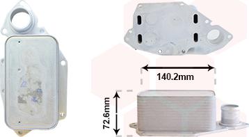 Van Wezel 43013714 - Масляний радіатор, рухове масло autocars.com.ua