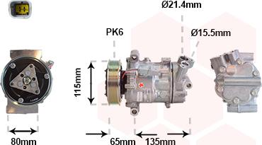 Van Wezel 4301K718 - Компресор, кондиціонер autocars.com.ua