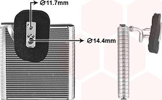 Van Wezel 4301V703 - Випарник, кондиціонер autocars.com.ua