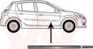 Van Wezel 4331424 - Облицювання / захисна накладка, двері autocars.com.ua