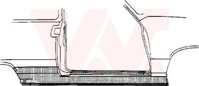 Van Wezel 4335102 - Підніжка, накладка порога autocars.com.ua