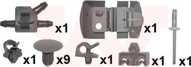 Van Wezel 4339797 - Монтажний комплект, капот двигуна autocars.com.ua