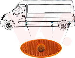 Van Wezel 4388975 - Боковой габаритный фонарь avtokuzovplus.com.ua