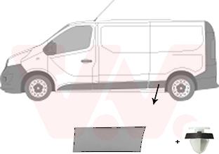 Van Wezel 4396407 - Облицювання / захисна накладка, боковина autocars.com.ua