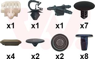 Van Wezel 4415797 - Монтажний комплект, капот двигуна autocars.com.ua