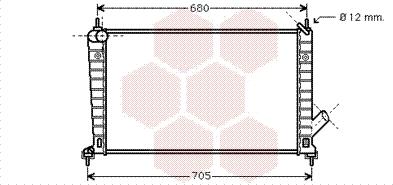 Van Wezel 47002061 - Радиатор, охлаждение двигателя autodnr.net