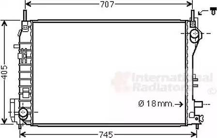 Van Wezel 47002077 - Радиатор, охлаждение двигателя autodnr.net